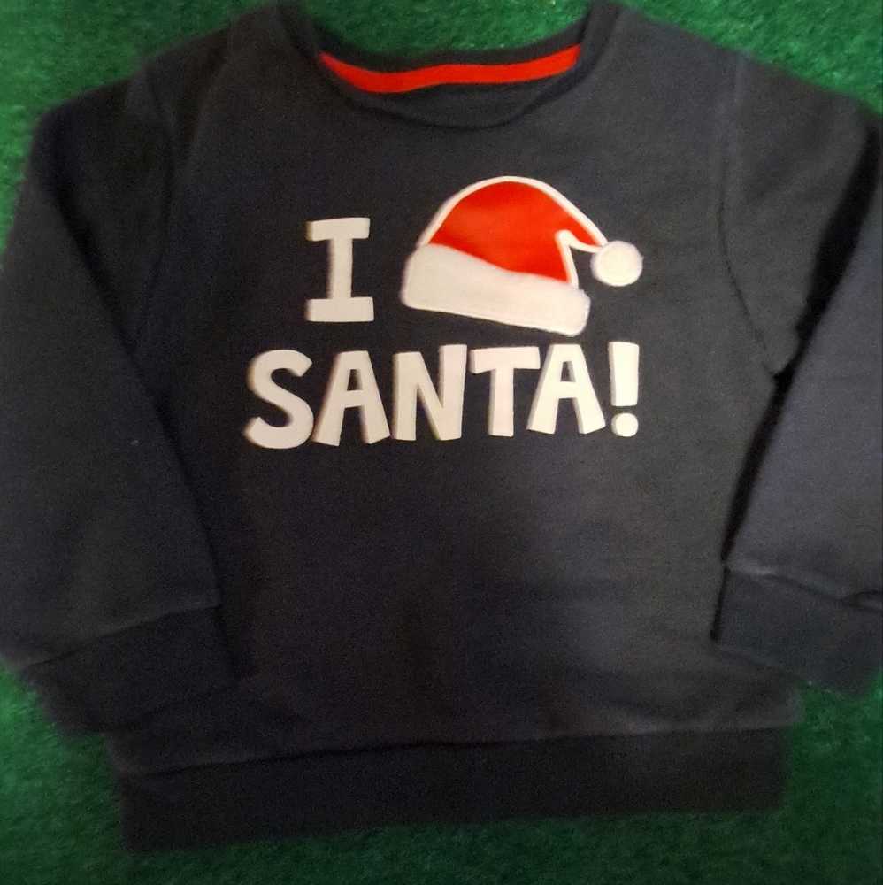 Christmas sweatshirt and pajamas